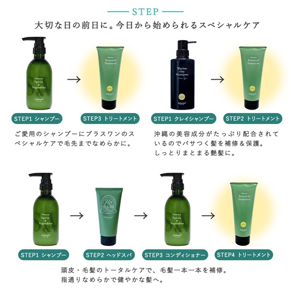 沖縄産ボタニカルトリートメント（プルメリア&リリーの香り）200g 詳細画像